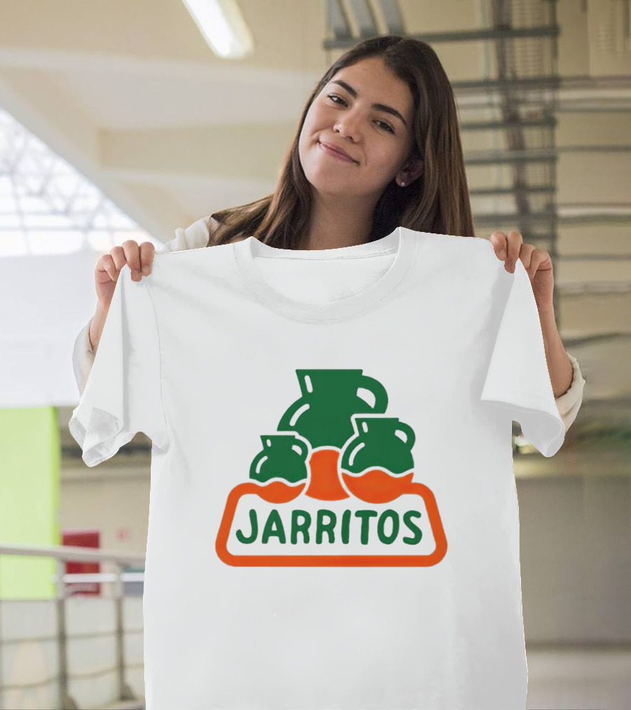 Jarritos Vintage Logo Icon Green Orange T-Shirt
