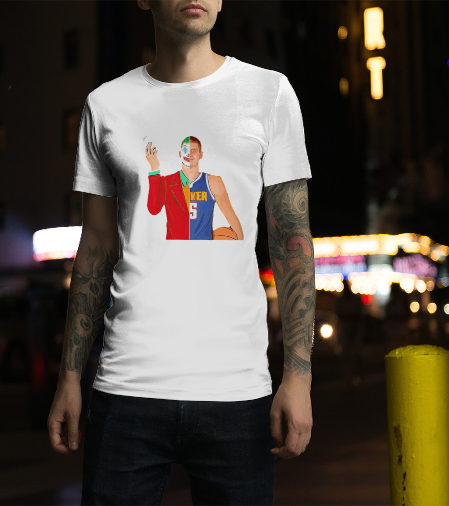 Nikola Jokic The Joker Dual Basketball Character T-Shirt