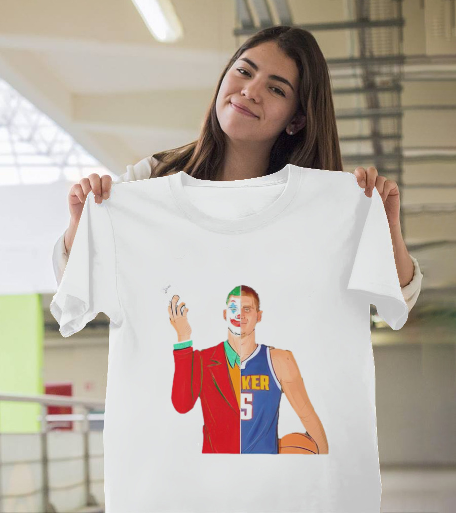 Nikola Jokic the Joker Dual Basketball Character T-Shirt