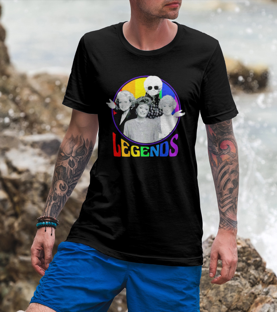 Golden Girls Legends Rainbow Pride T-Shirt