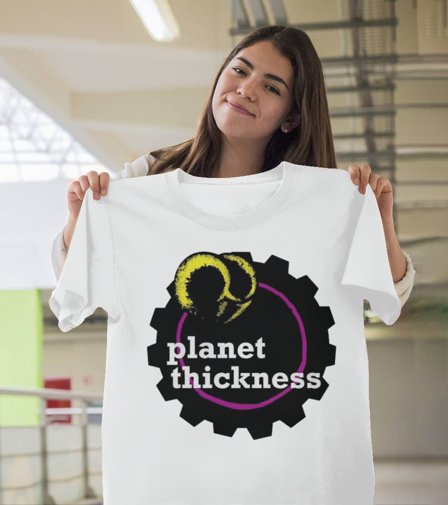 Planet Thickness Tennis Ball Circle Gear Emblem T-Shirt