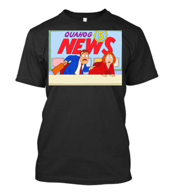 Quahog 5 News Family Guy Cartoon Scene T-Shirt