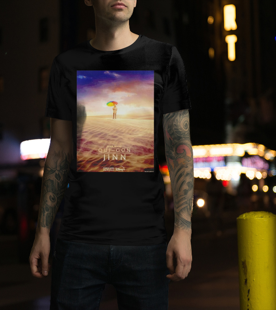 Star Wars Qui-Gon Jinn Desert Scene Disney Plus Series T-Shirt