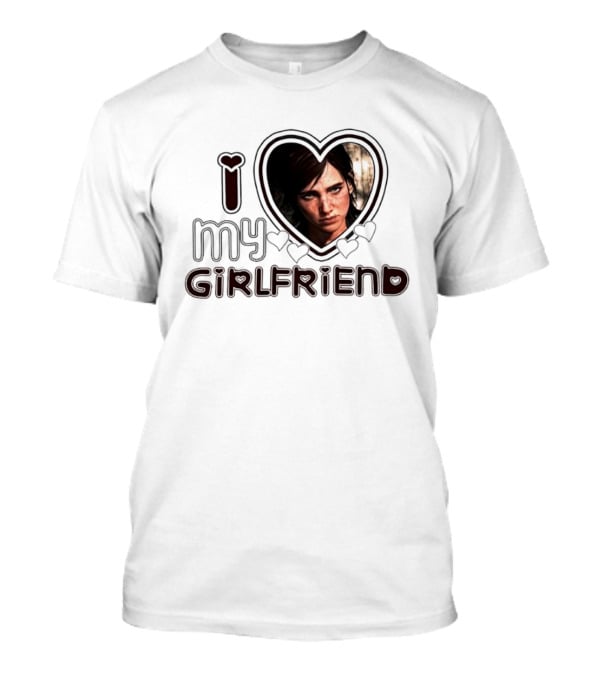 Ellie Tlou I Love My Girlfriend Heart Image T-Shirt