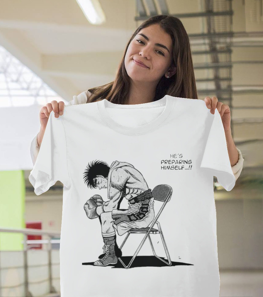 Ippo Makunouchi Preparing Mentally in Boxing Gear T-Shirt