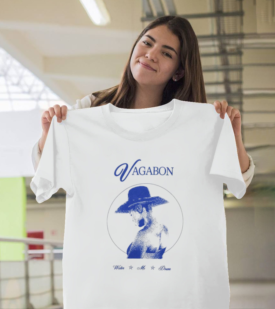 Vagabon Water Me Down Blue Silhouette Hat T-Shirt