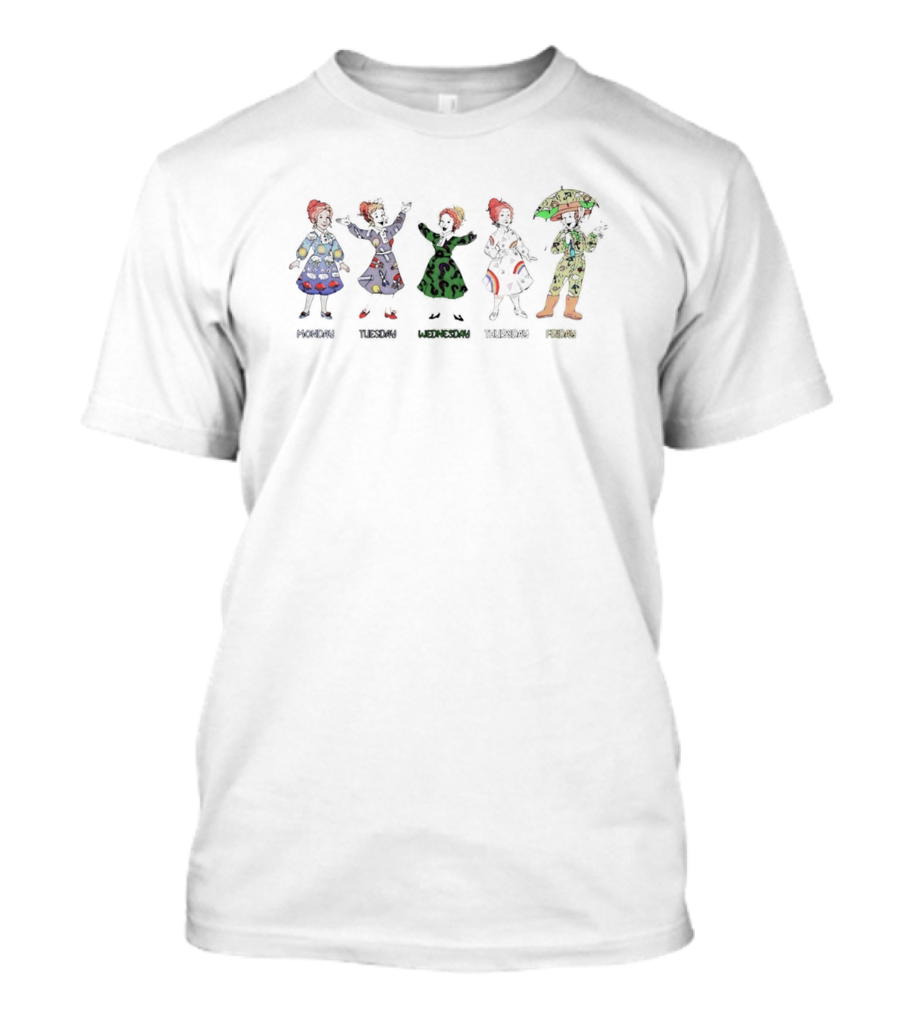 Monday Tuesday Wednesday Thursday Friday Ms Frizzle T-Shirt