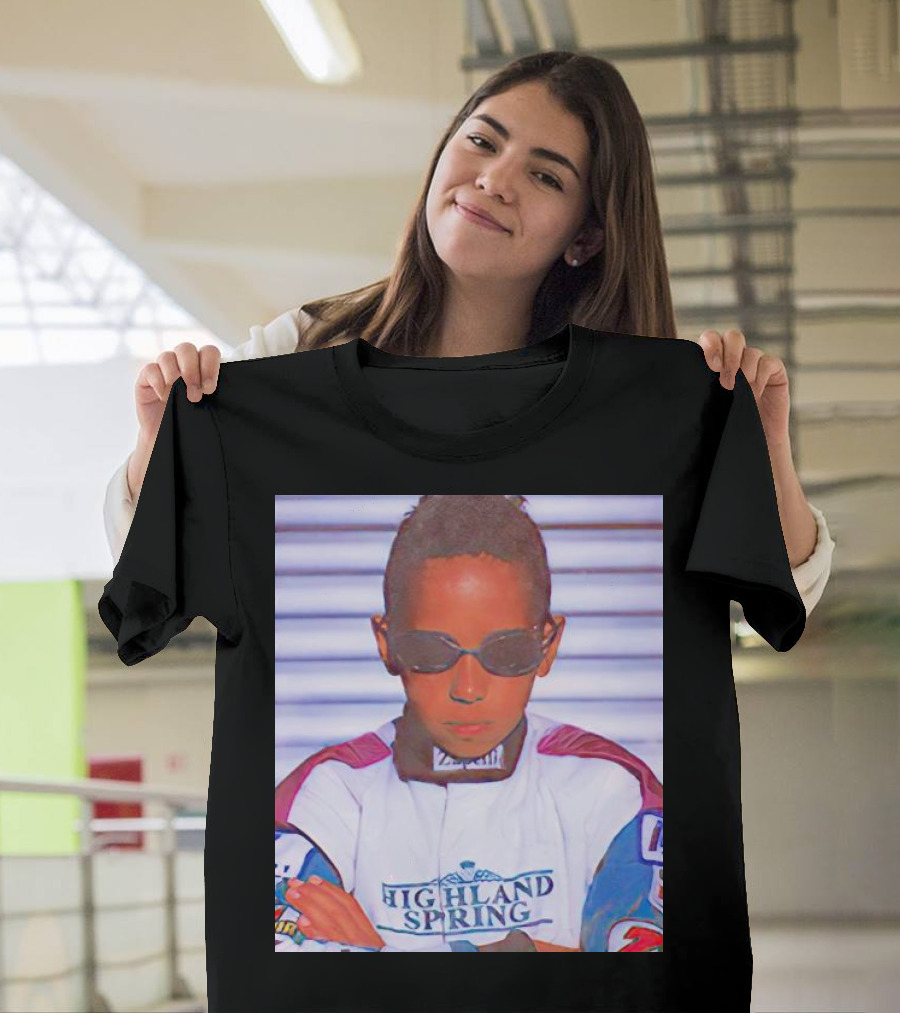Highland Spring Racing Suit Young Lewis Hamilton T-Shirt