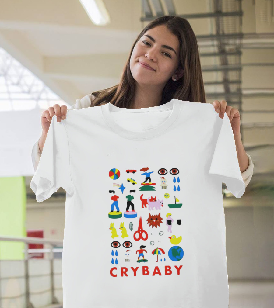 Crybaby Colorful Playful Toys and Animals T-Shirt