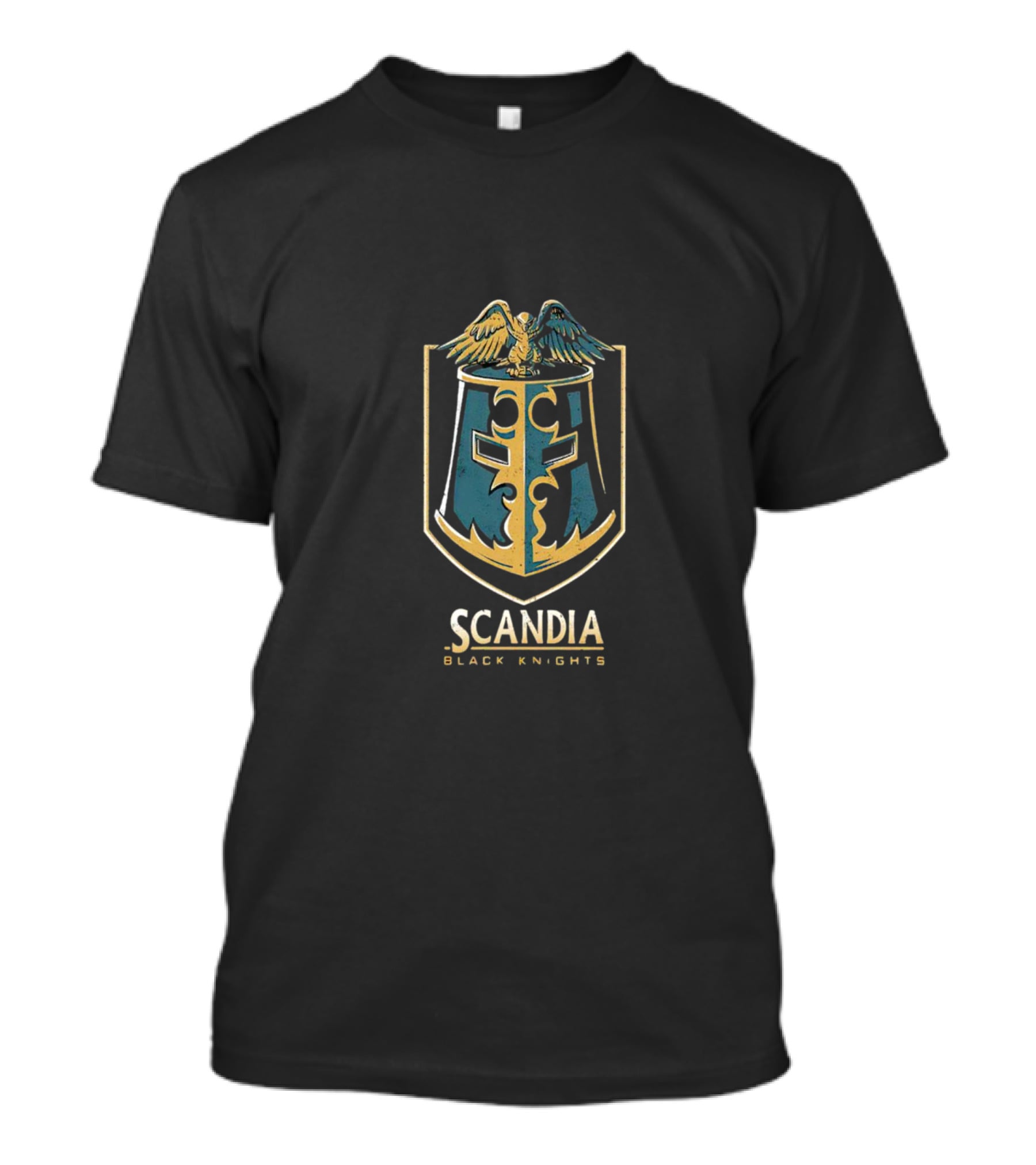 Scandia Black Knights Eagle Coat Of Arms T-Shirt