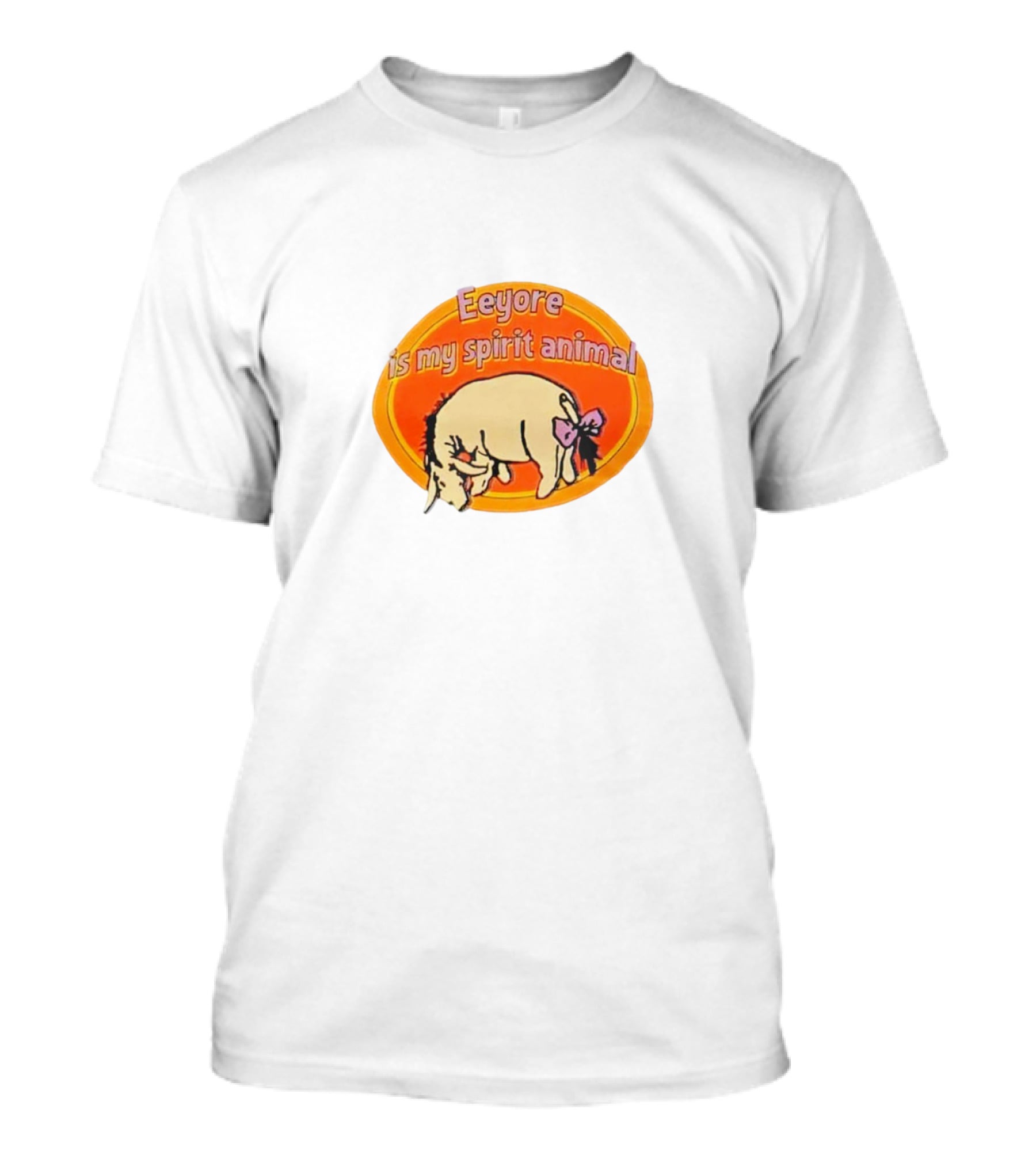 Eeyore Is My Spirit Animal With Bow And Saddened Expression T-Shirt