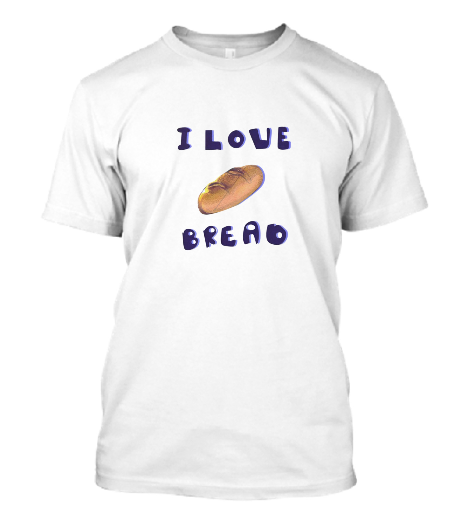 I Love Bread With Baguette T-Shirt