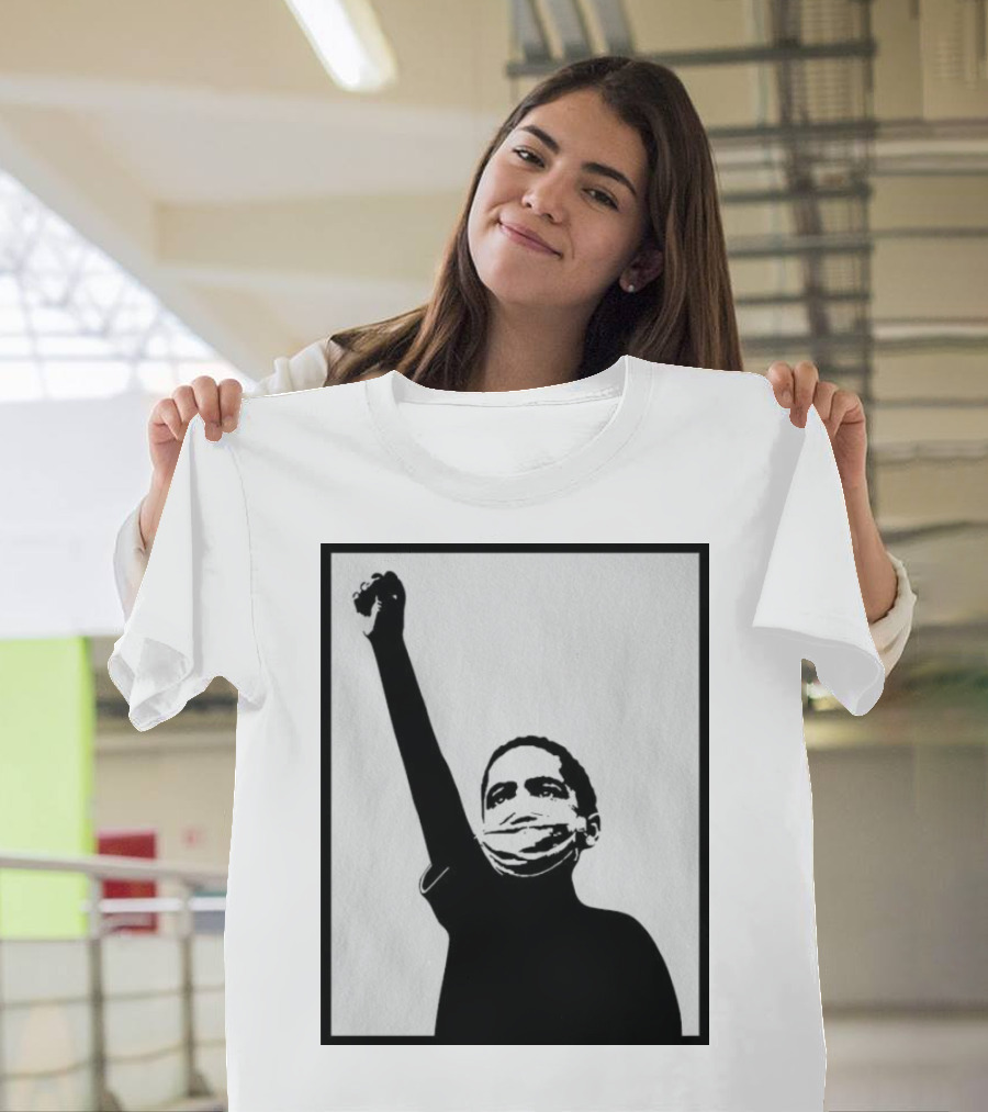 A Million Strong Masked Silhouette Raising Fist T-Shirt