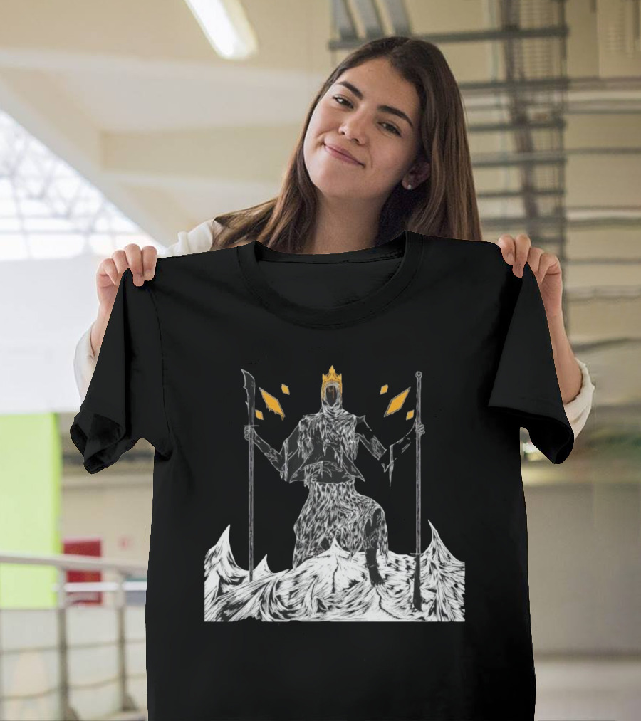 The Torn King Throne With Crown And Staffs T-Shirt