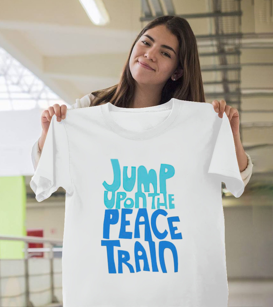 Jump Upon The Peace Train Retro Vibes T-Shirt
