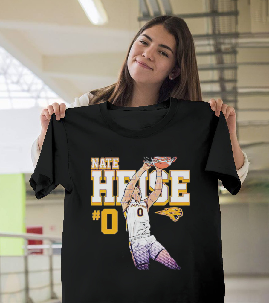 UNI Panthers Basketball Nate Heise Slam Dunk #0 T-Shirt