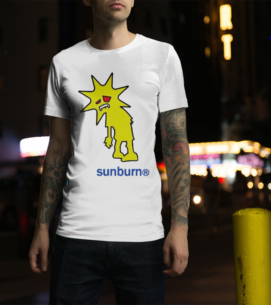 Dominic Fike Sunburn Yellow Sad Character T-Shirt