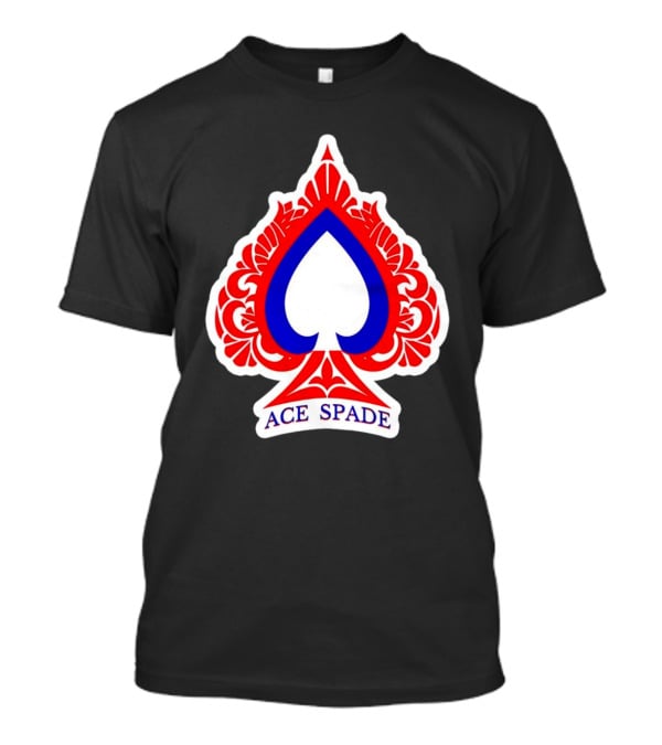 Heels On Starz Ace Spade Red Blue Emblem T-Shirt