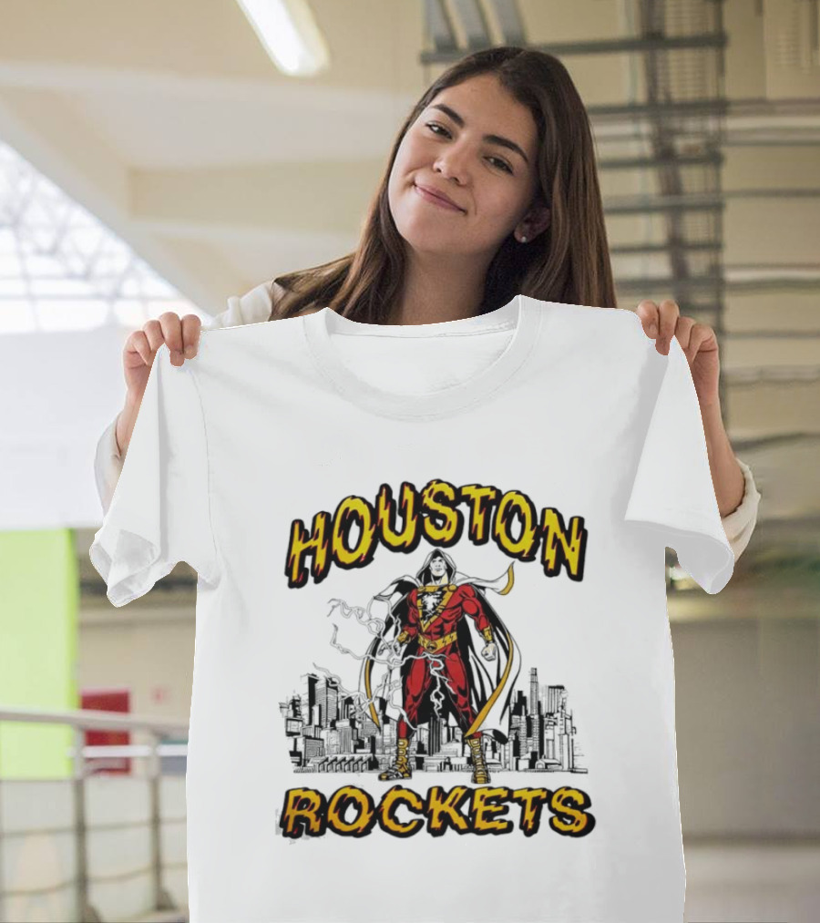 Shazam Houston Rockets Collaboration Hero T-Shirt