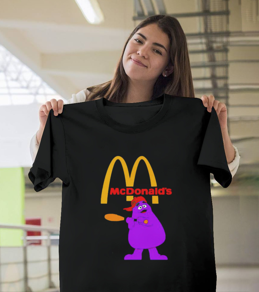 Grimace Baseball Bat McDonald's T-Shirt