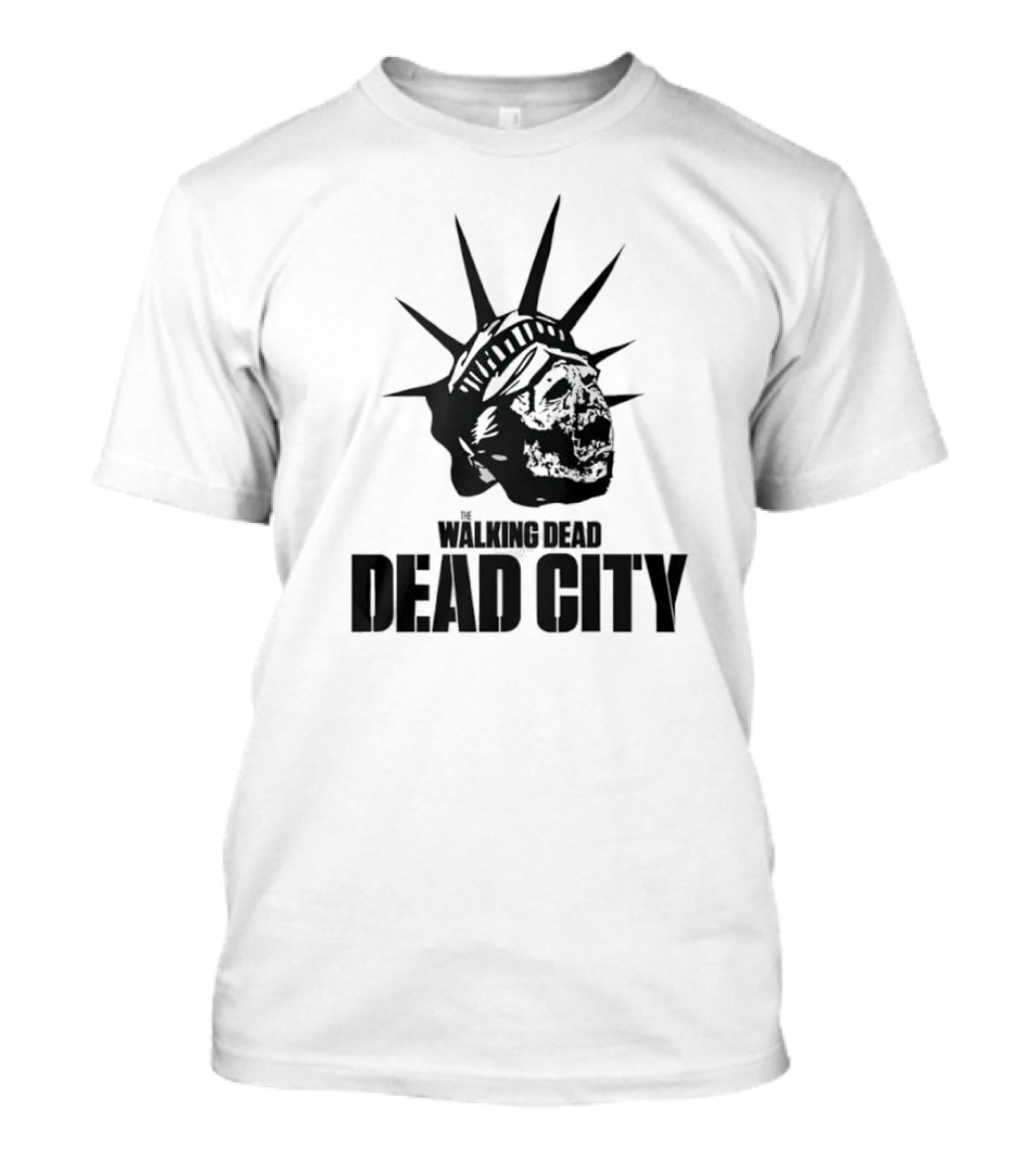Walking Dead Dead City Zombie Statue Of Liberty T-Shirt