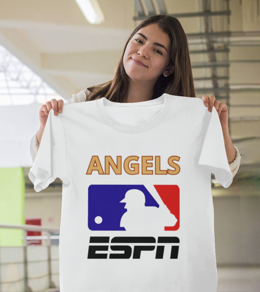 ANGELS ESPN MLB Logo Parody Baseball T-Shirt