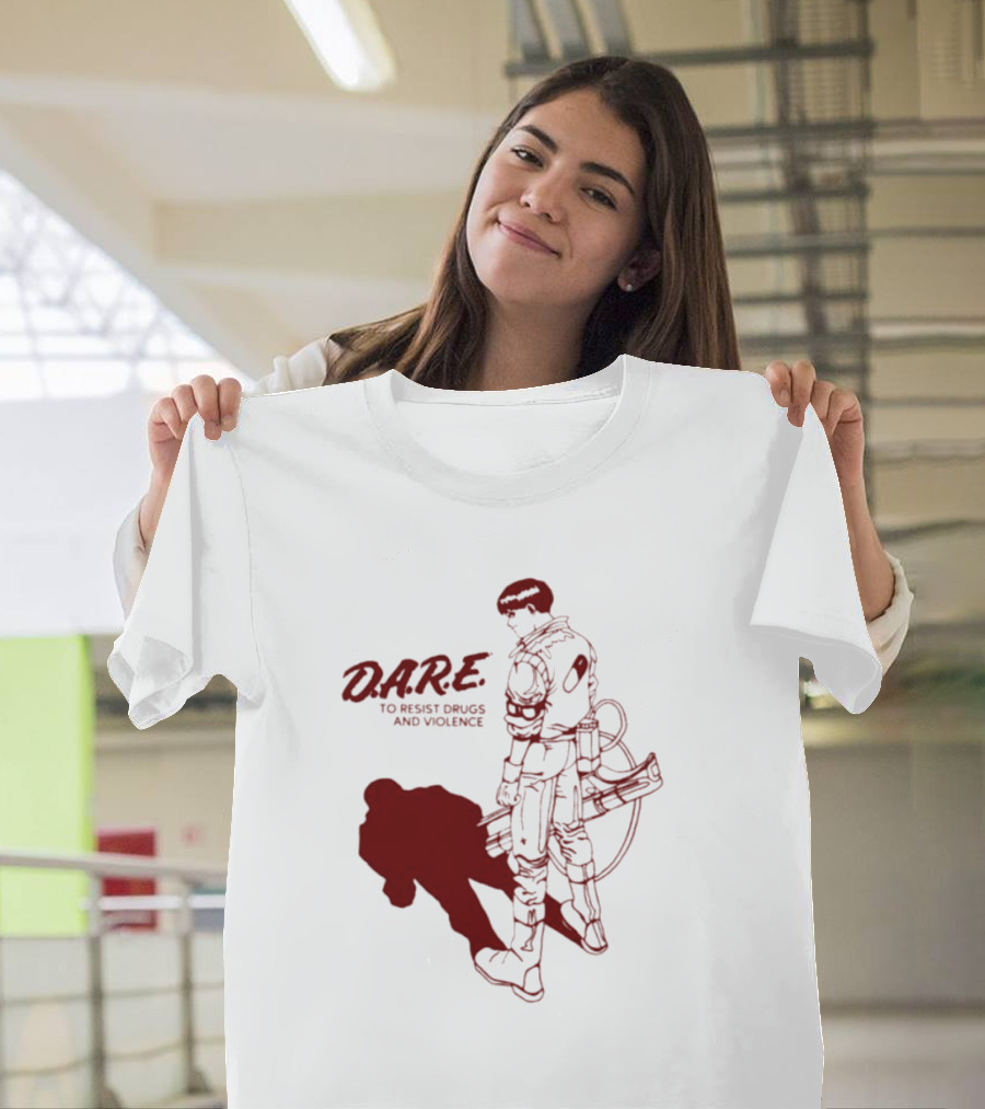 D.A.R.E. to Resist Drugs and Violence with Sci-Fi Warrior Visual T-Shirt