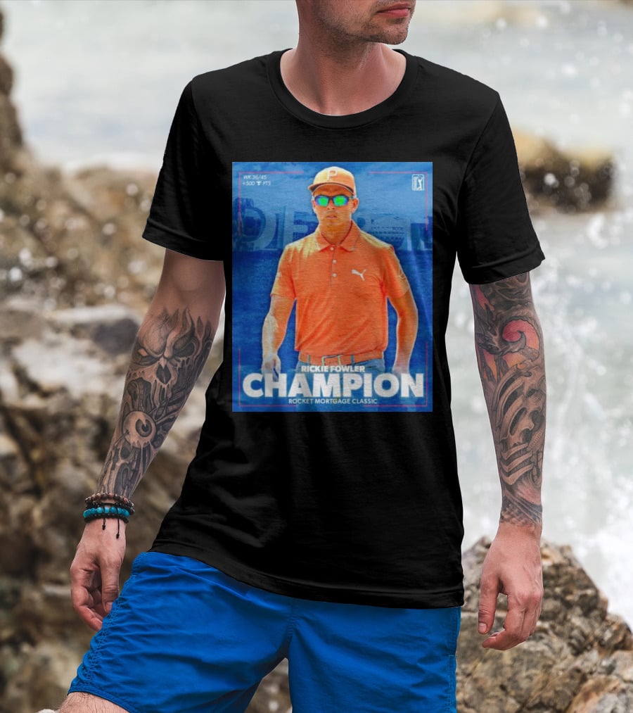 WK 36/45 Rickie Fowler Champion Rocket Mortgage Classic T-Shirt