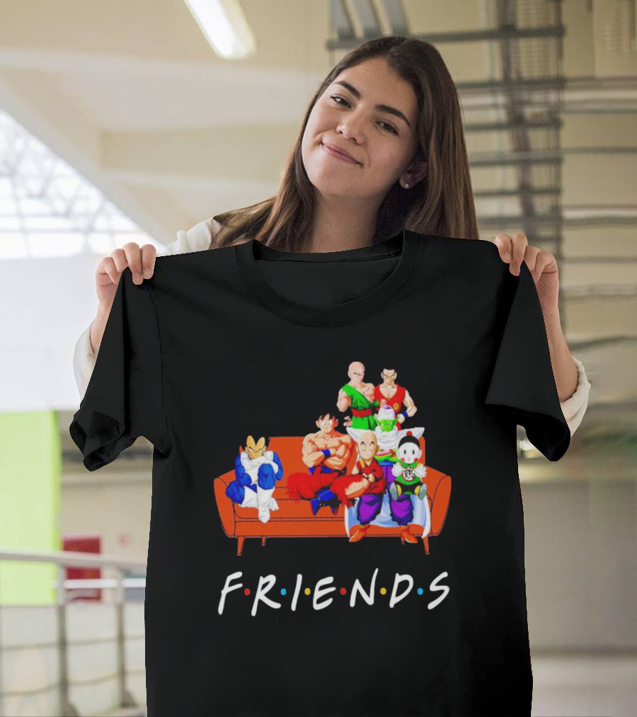 Dragon Ball Z Friends Couch Characters T-Shirt