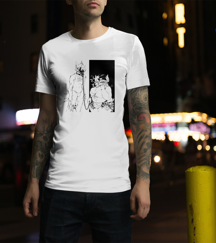 The Muzzle Furry Chain Anthro Duo T-Shirt