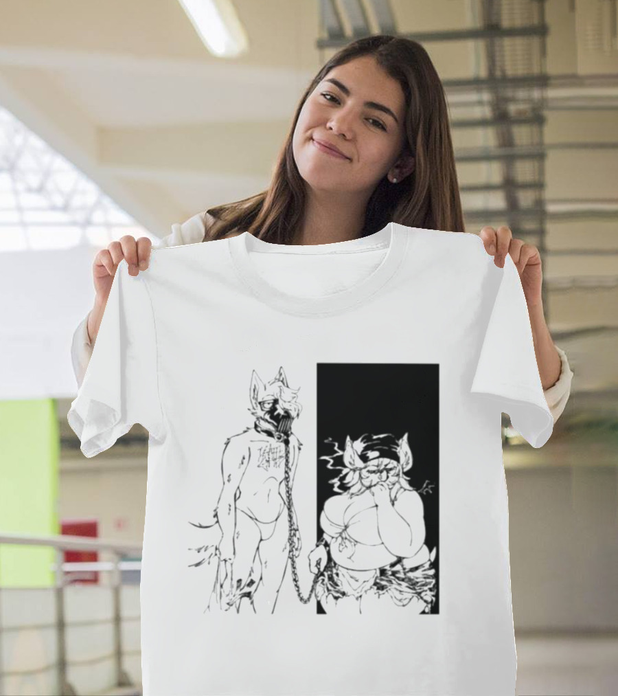 The Muzzle Furry Chain Anthro Duo T-Shirt