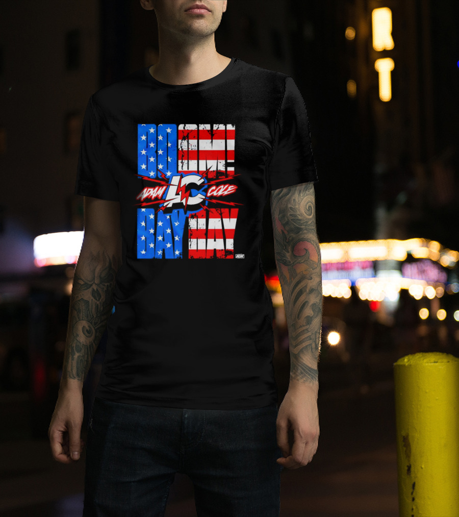 Adam Cole Boom Bay Bay American Flag AEW T-Shirt