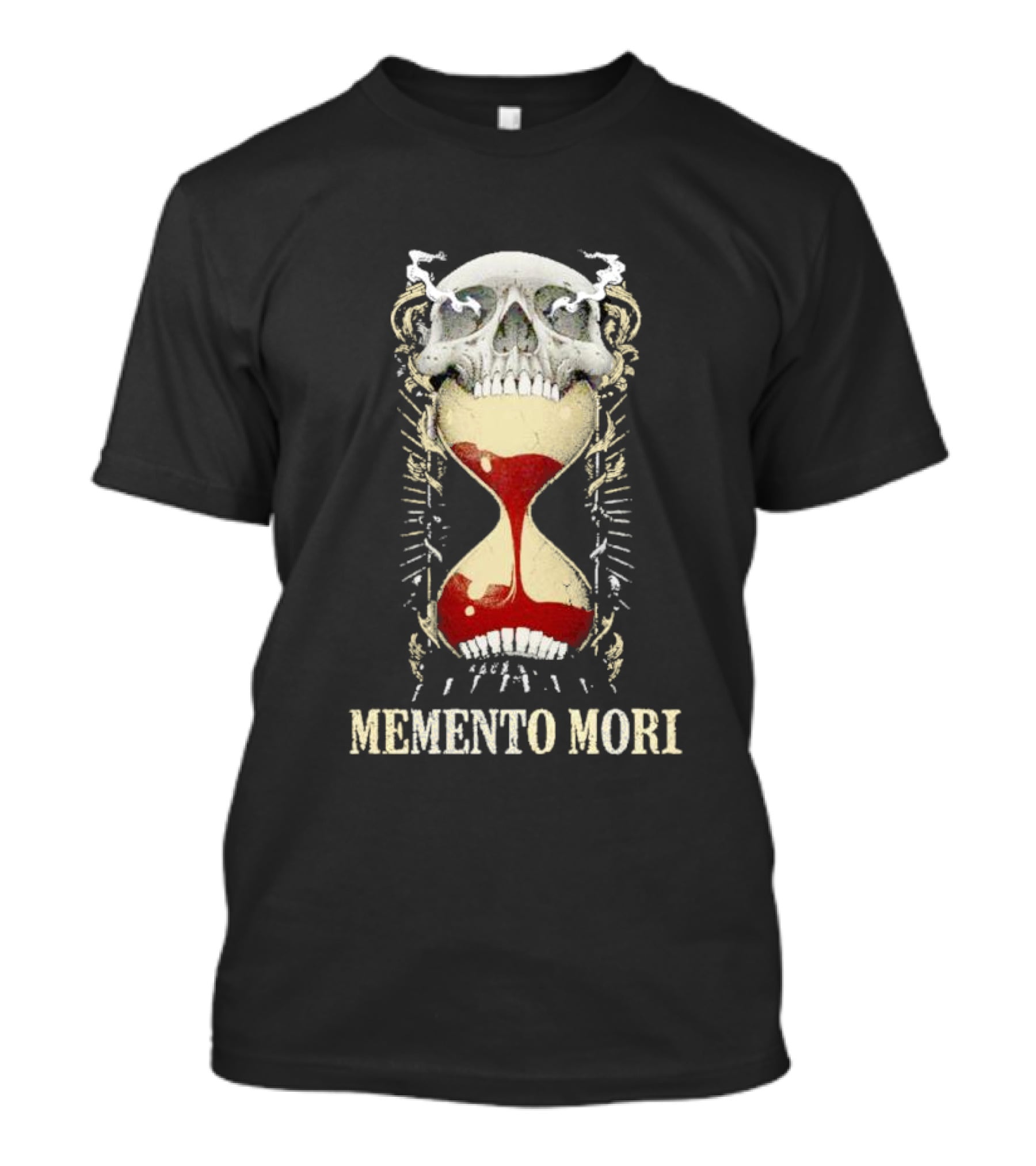 Memento Mori Skull Hourglass T-Shirt