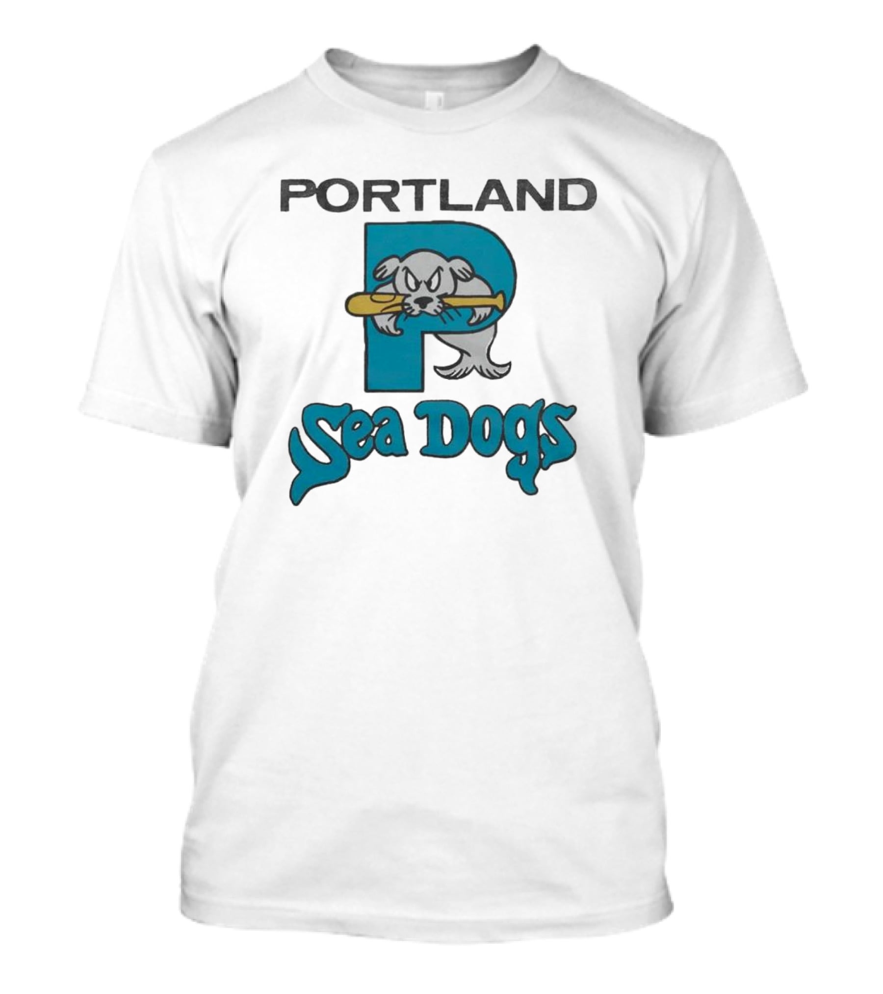 Portland Sea Dogs Baseball Bat T-Shirt