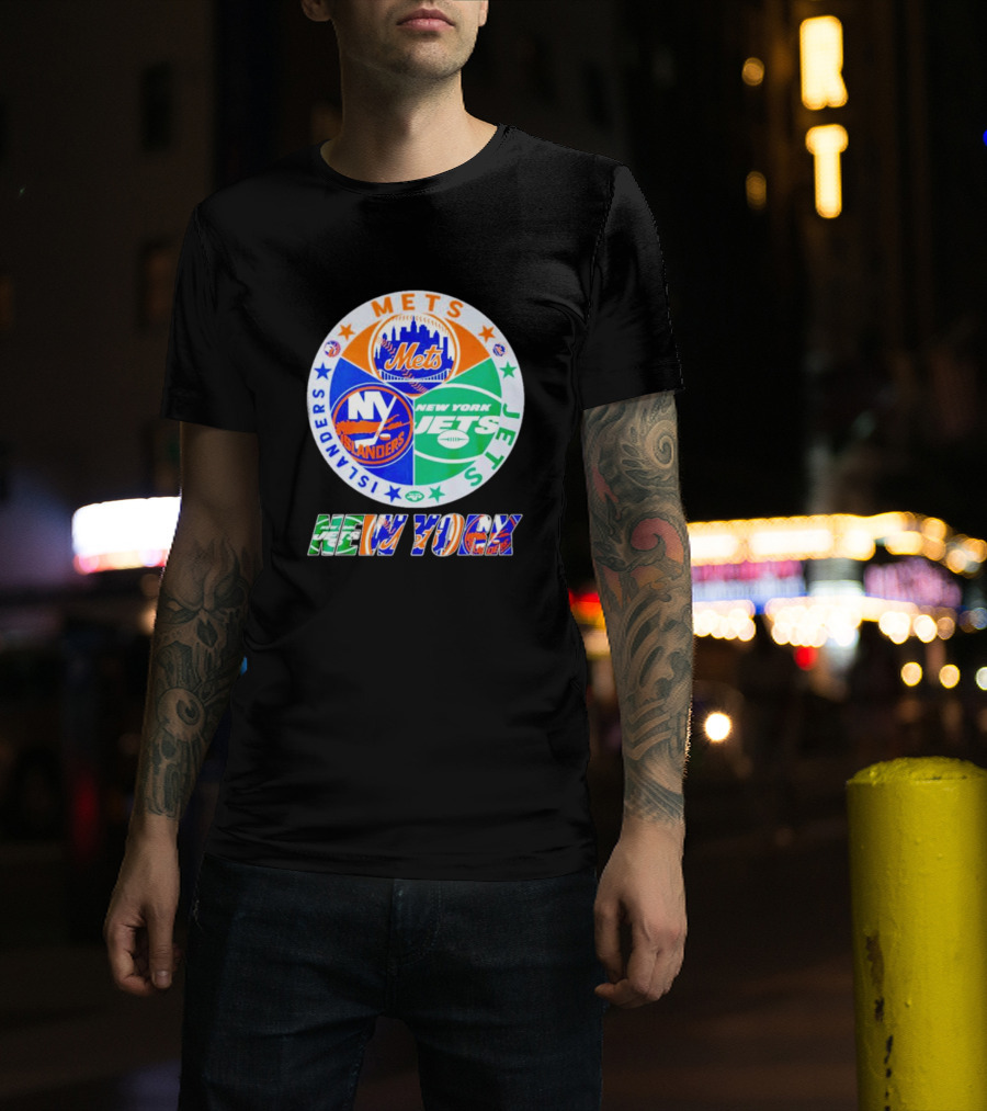 New York Mets Islanders Jets Sports Team T-Shirt