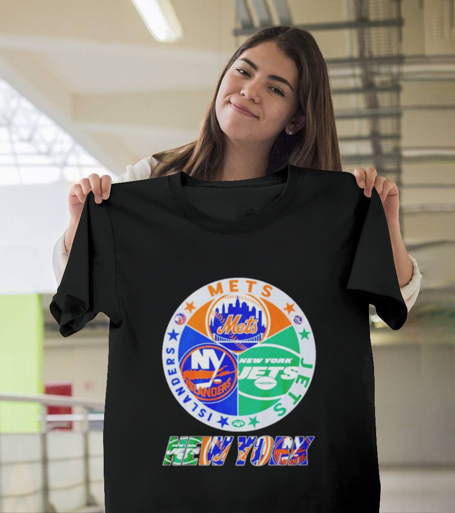 NEW YORK METS ISLANDERS JETS SPORTS TEAM T-Shirt