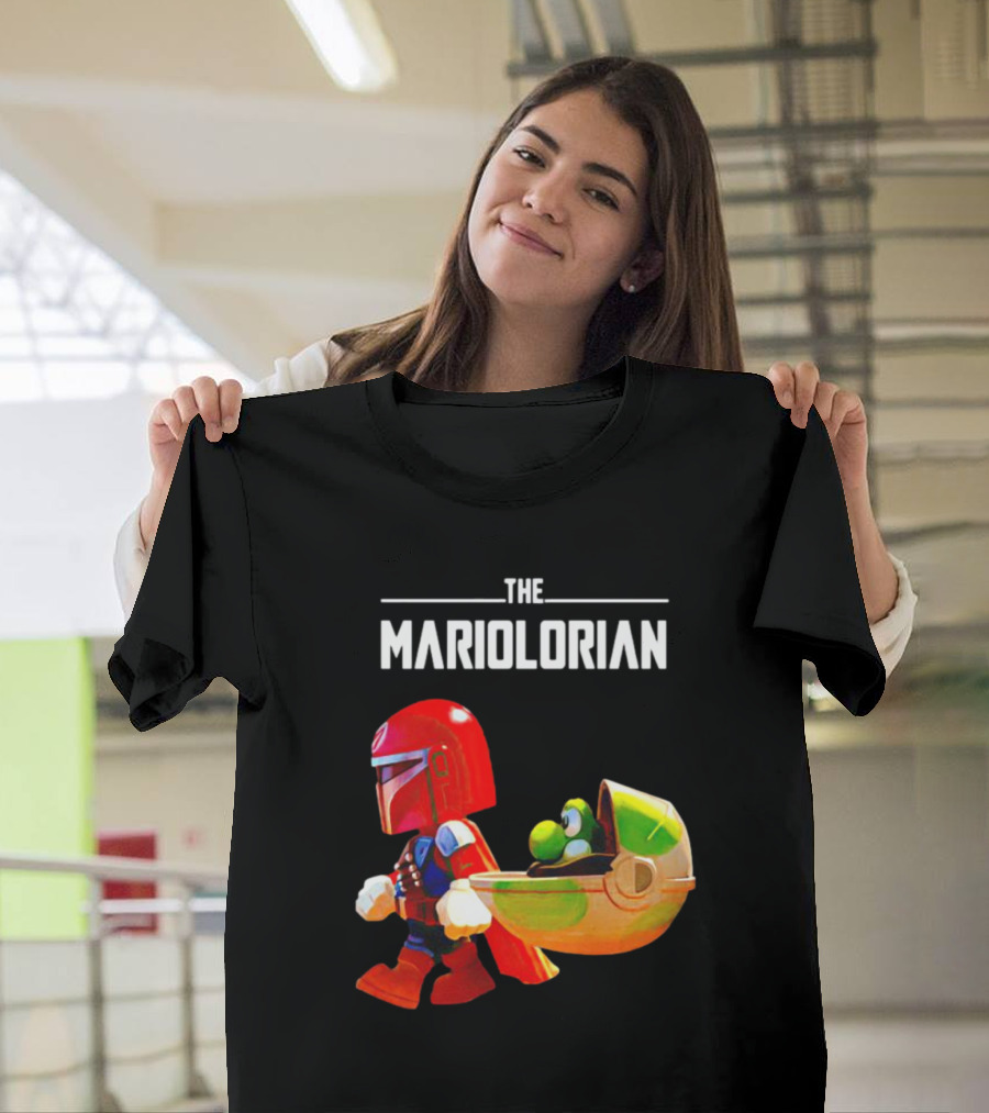 The Mandalorian And Super Mario The Mariolorian Yoshi T-Shirt