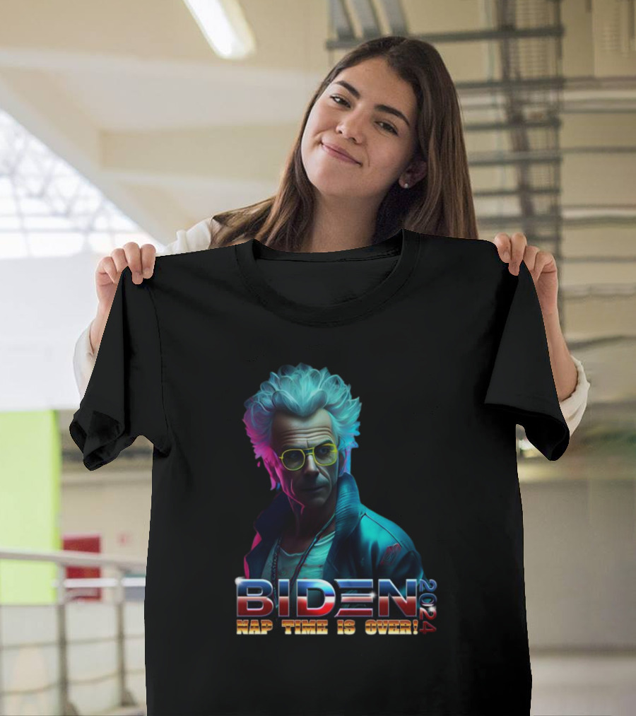 Biden 2024 Nap Time Is Over Back to the Future T-Shirt
