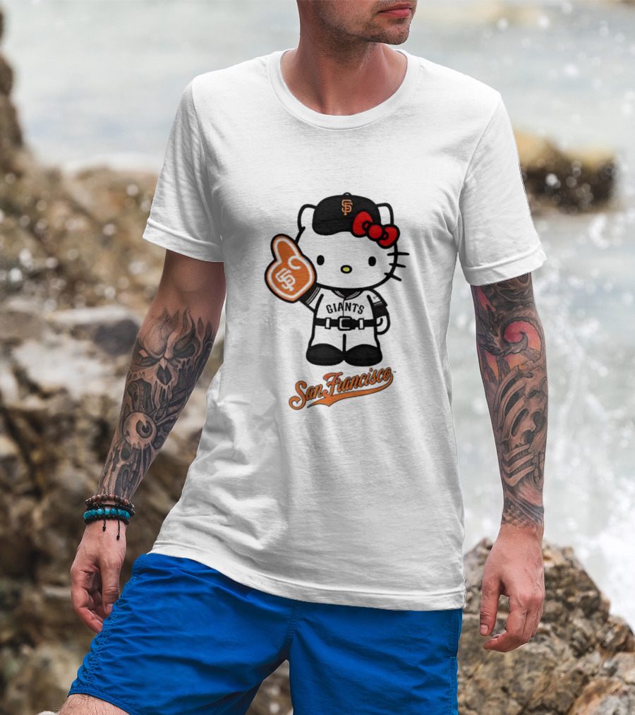 San Francisco Giants Hello Kitty Foam Finger T-Shirt