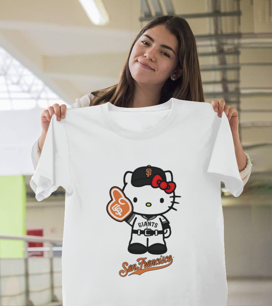 San Francisco Giants Hello Kitty Foam Finger T-Shirt