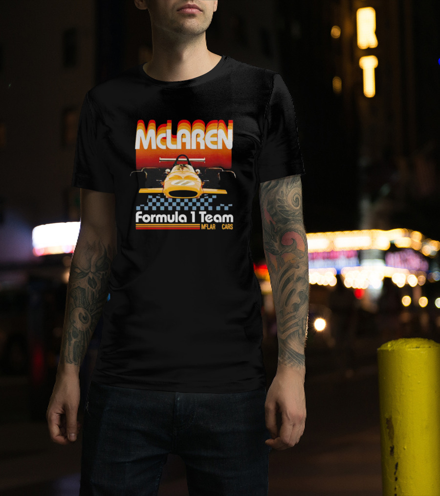 McLaren Formula 1 Team 1970s Racing Car T-Shirt