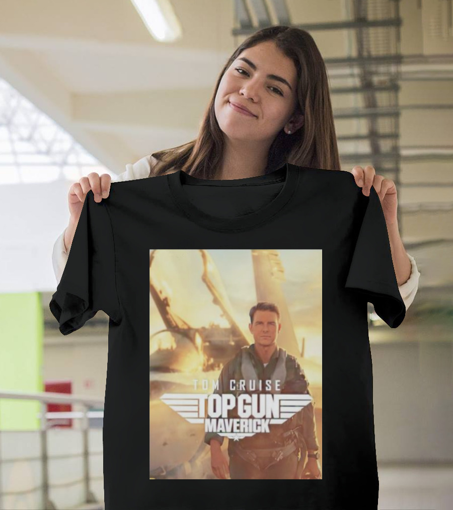 Tom Cruise Top Gun Maverick Pilot Iconic Movie Scene T-Shirt
