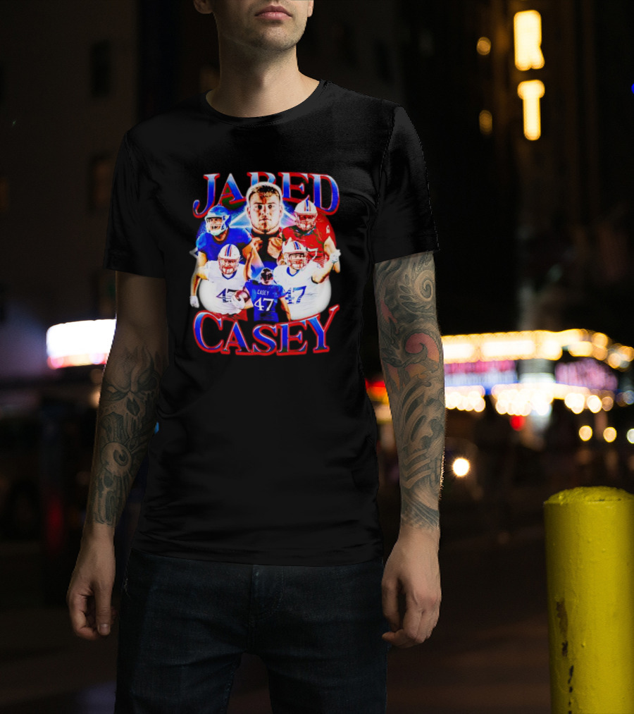 Jared Casey Football Collage 47 Jersey T-Shirt