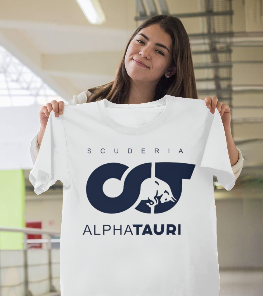 SCUDERIA ALPHATAURI Formula One Team Logo Blue Bull T-Shirt