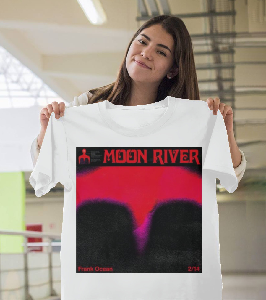 Frank Ocean Moon River 2/14 Red and Black T-Shirt