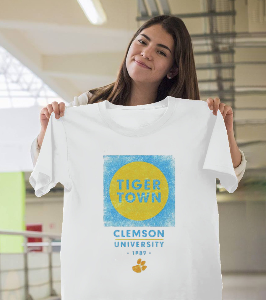 Tiger Town Clemson University 1889 Paw Prints T-Shirt