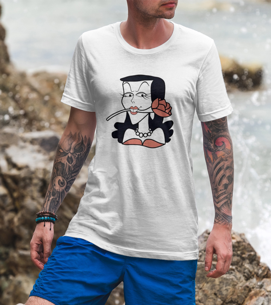 Natasha Fatale With Rose Iconic T-Shirt