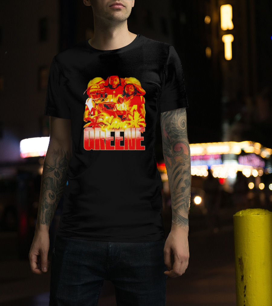 Nilpro Shop Sam Greene Vintage Football Legends Red T-Shirt
