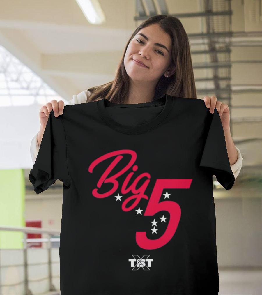 Big 5 Stars TBT Basketball Collaboration T-Shirt