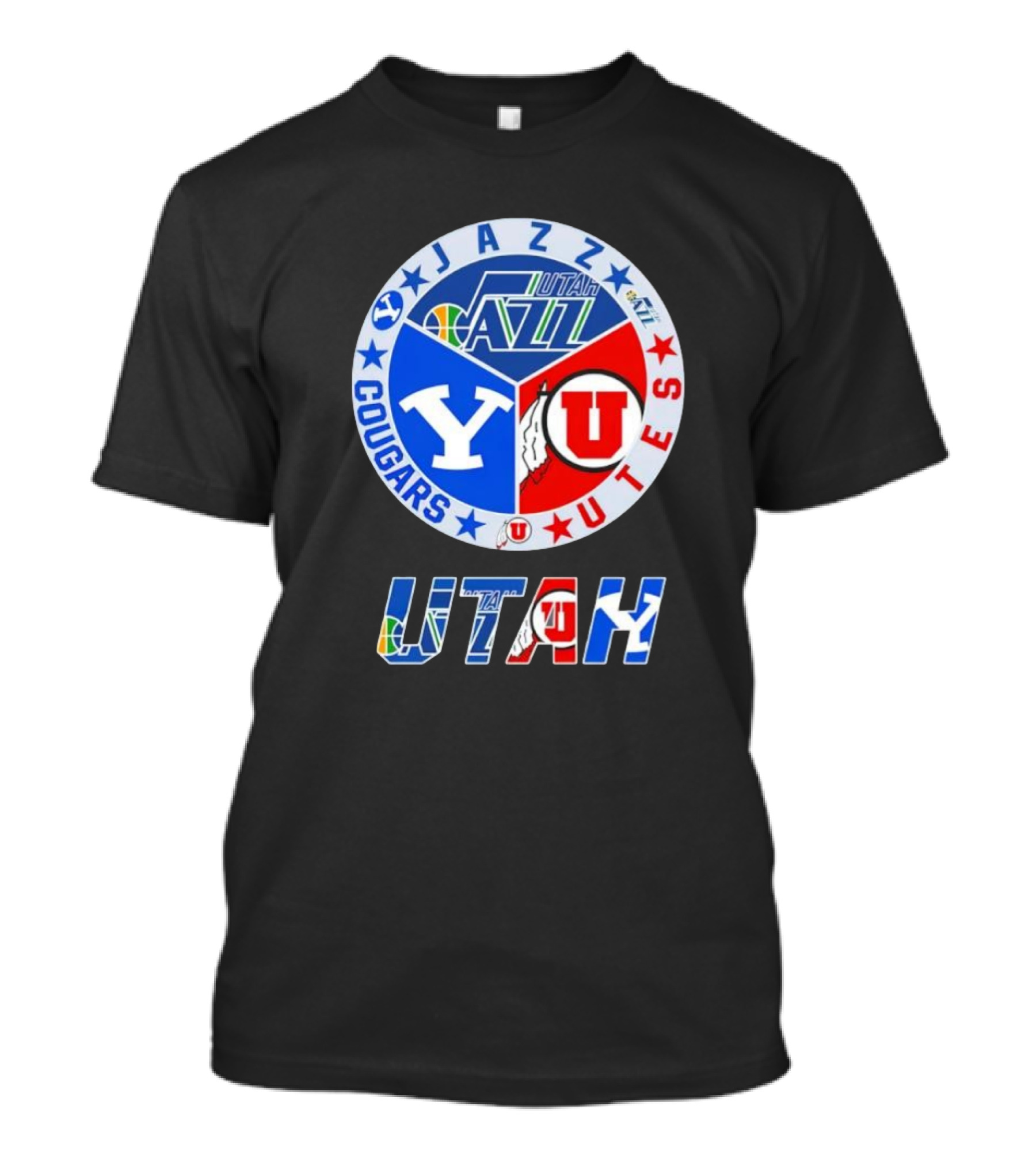 Jazz BYU Utes Utah Cougars T-Shirt